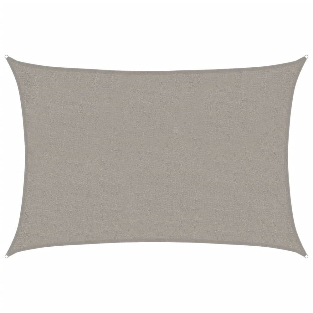 Voile d'ombrage 160 g/m² rectangulaire gris clair 2x3 m pehd
