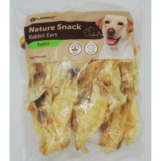 Snack nature oreilles de lapin 200 g pour chien