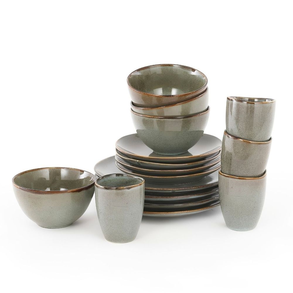 Service de table tabo set de 16 h32x27cm - vert