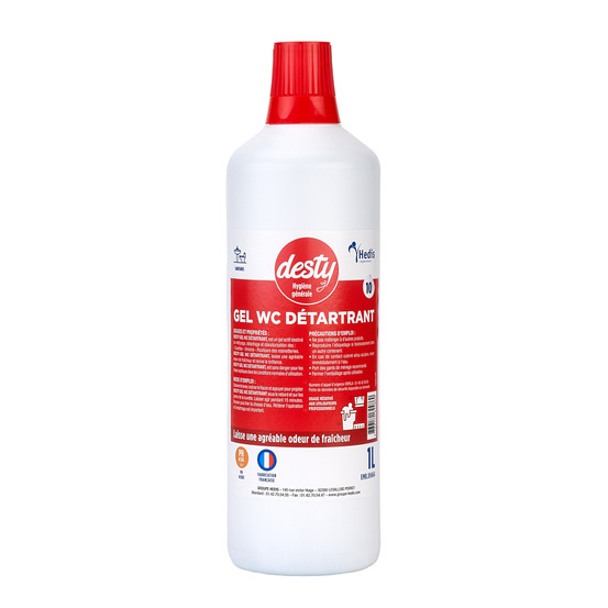 Desty gel wc détartrant flacon de 1l - elcopharma