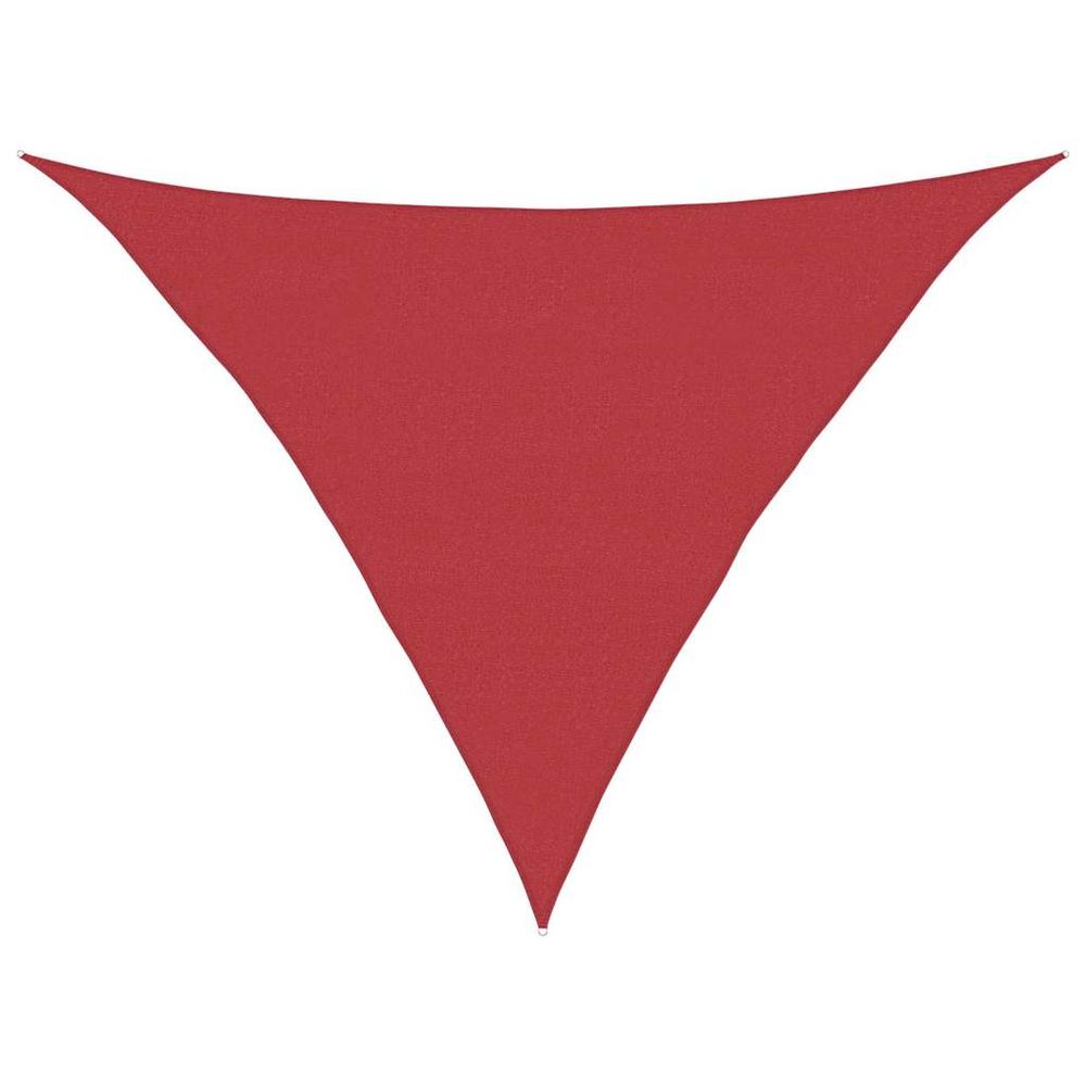 Voile d'ombrage 160 g/m² rouge 5x5x6 m pehd