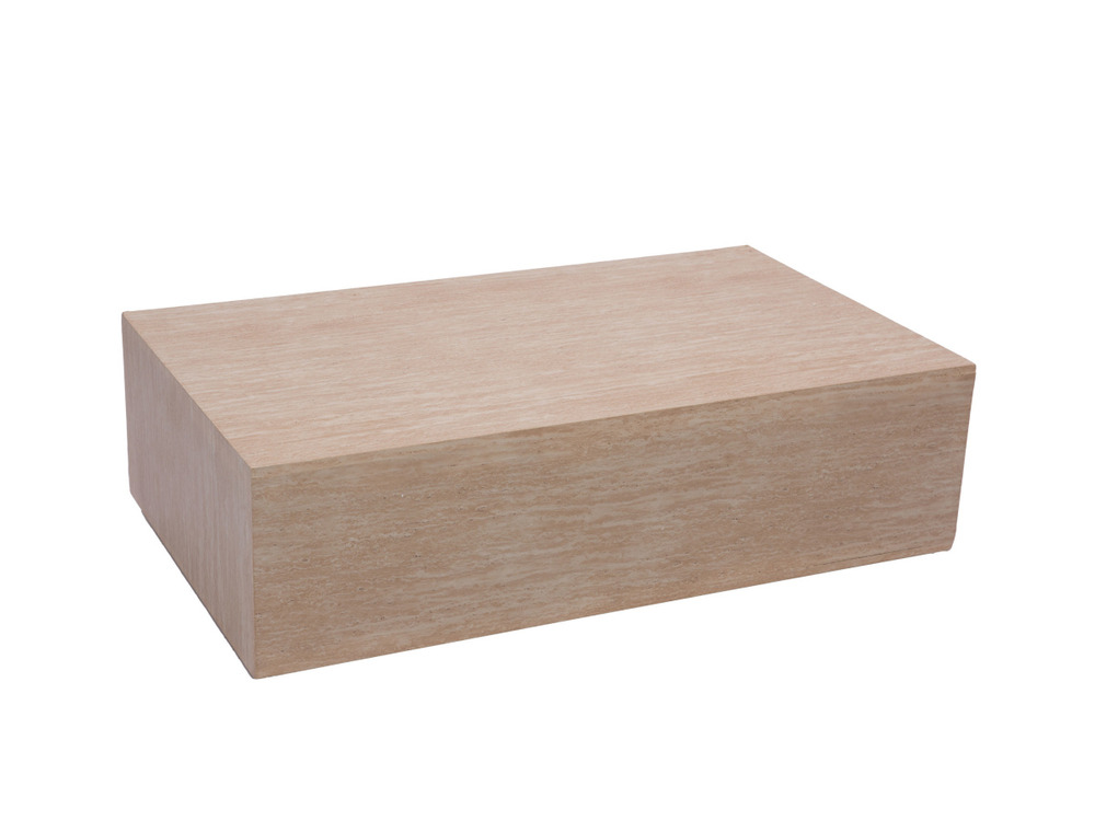 Table basse kub travertin