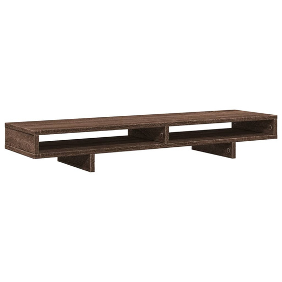 Support de moniteur chêne marron 100x27x15 cm bois d'ingénierie