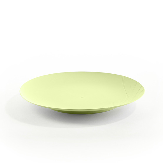 4 assiettes plates naturelles Vert Pistache