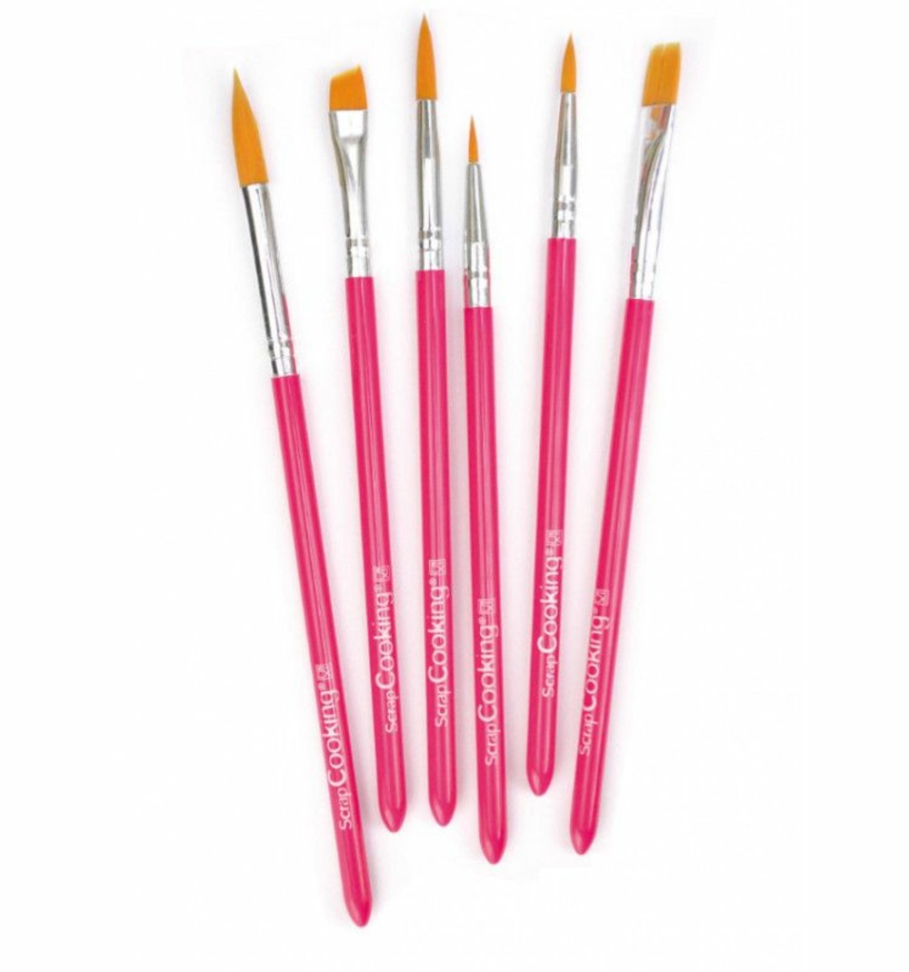 12 pinceaux alimentaires 16 cm