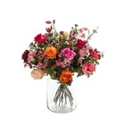 Bouquet artificiel flame roses