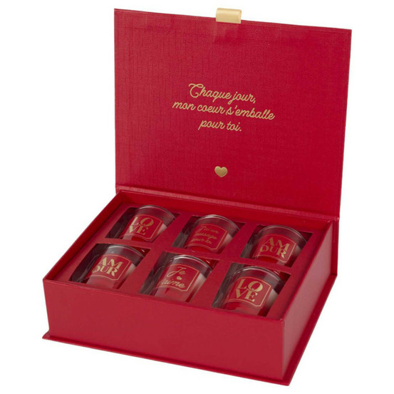 Coffret 6 bougies parfumées