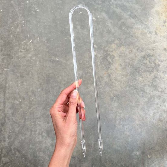 Tuteur hoya - tuteur arche pour hoya - tuteur acrylique transparent - support pour plantes grimpantes - xs - x5 unités