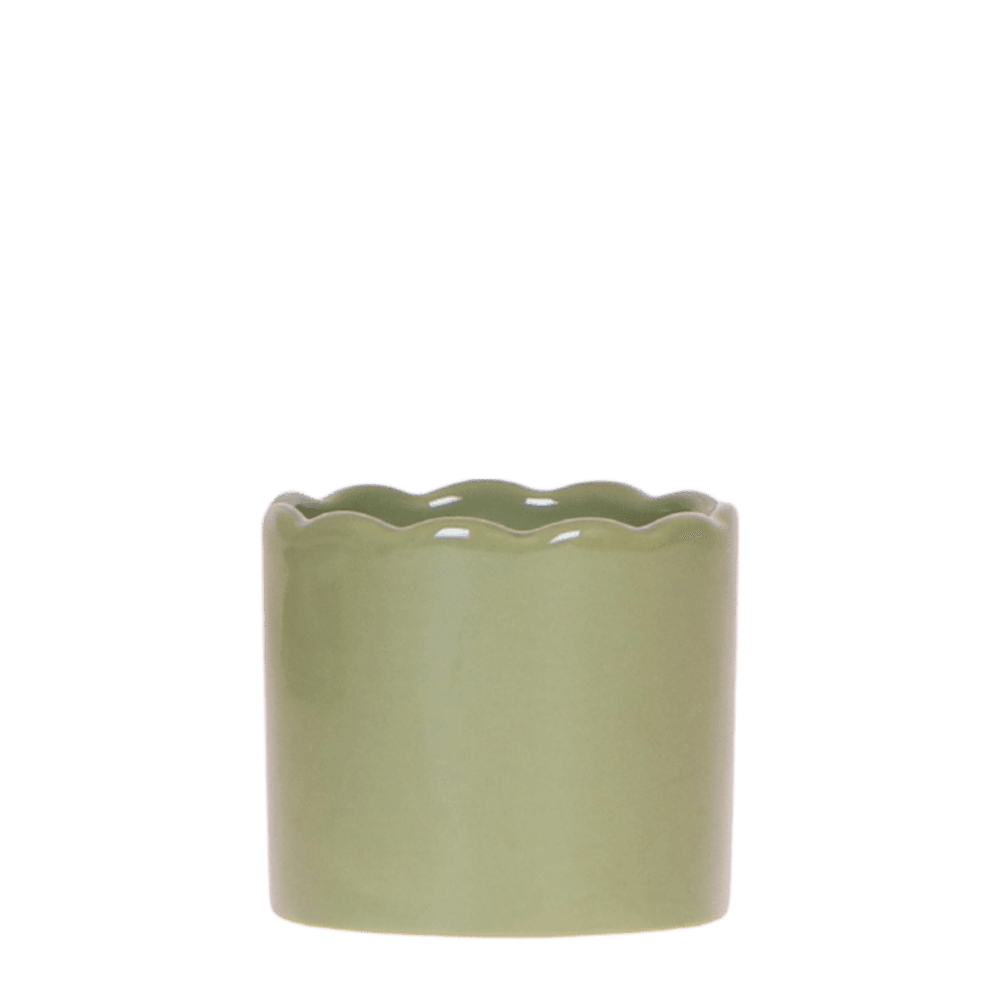 Cache-pot curve vert - ø6 cm