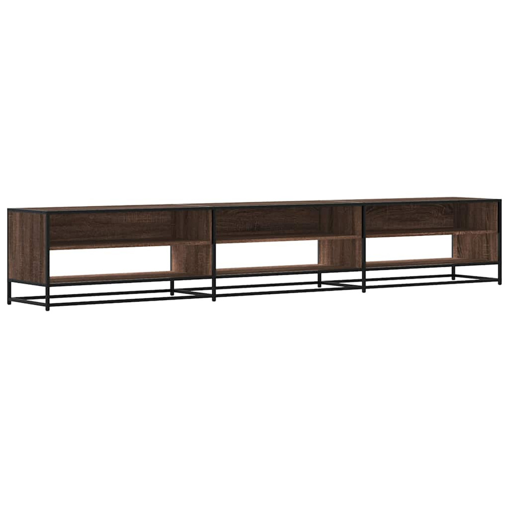 Meuble tv chêne marron 270x40x46 cm bois d'ingénierie