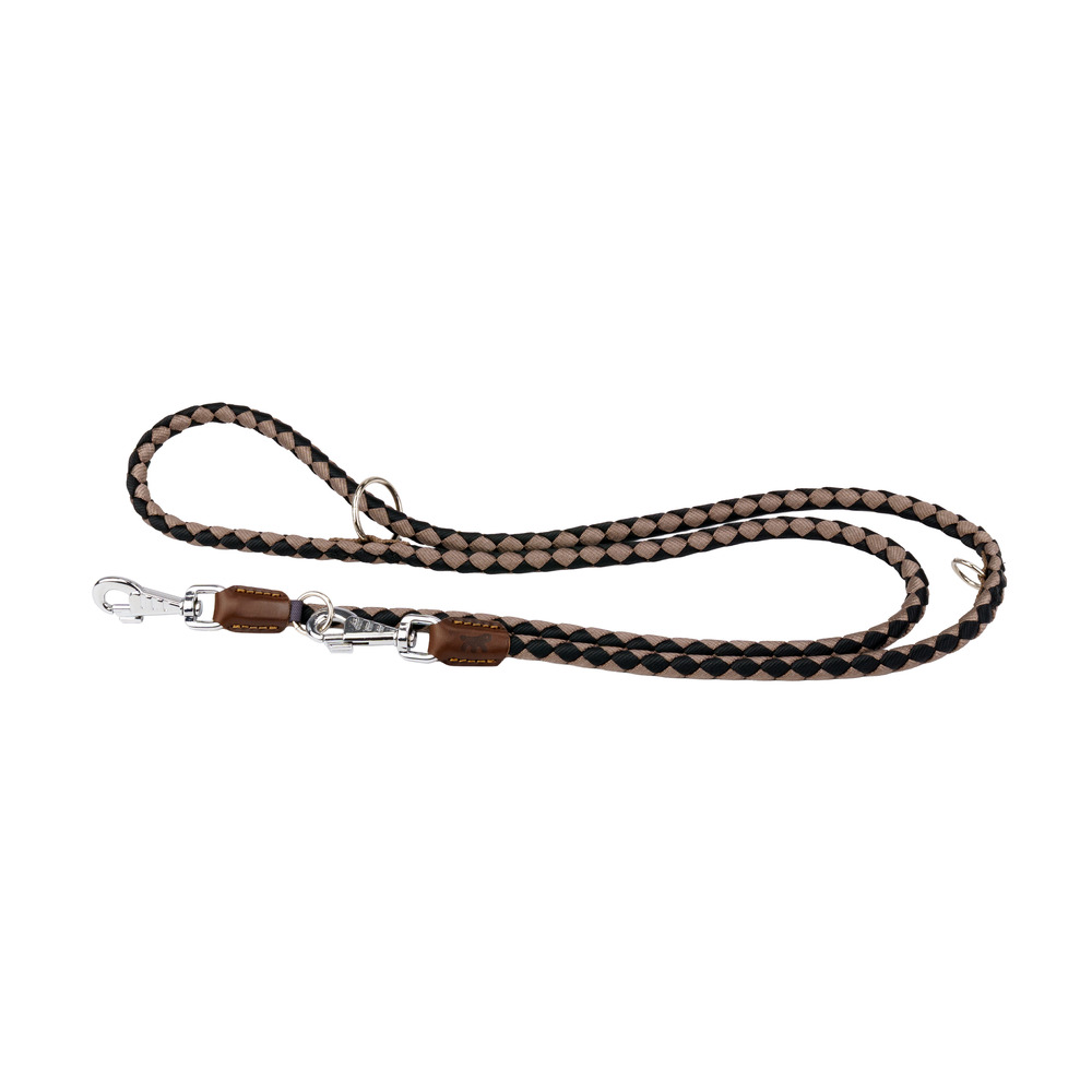 Laisse de dressage pour chiens en nylon twist matic ga12/200, mousqueton magnétique automatique