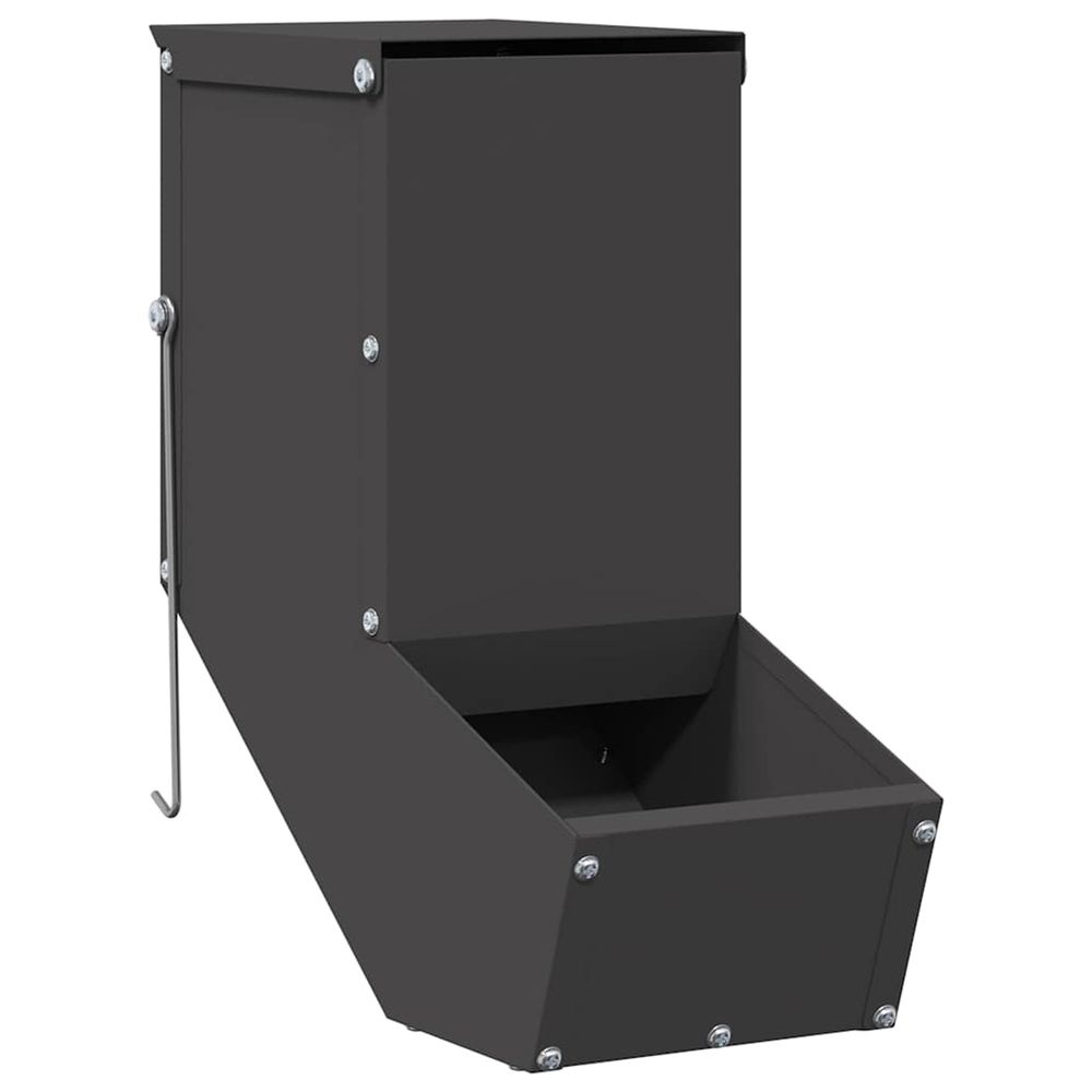 Distributeur pour lapins noir 12,5 x 26 x 28,5 cm 1 kg