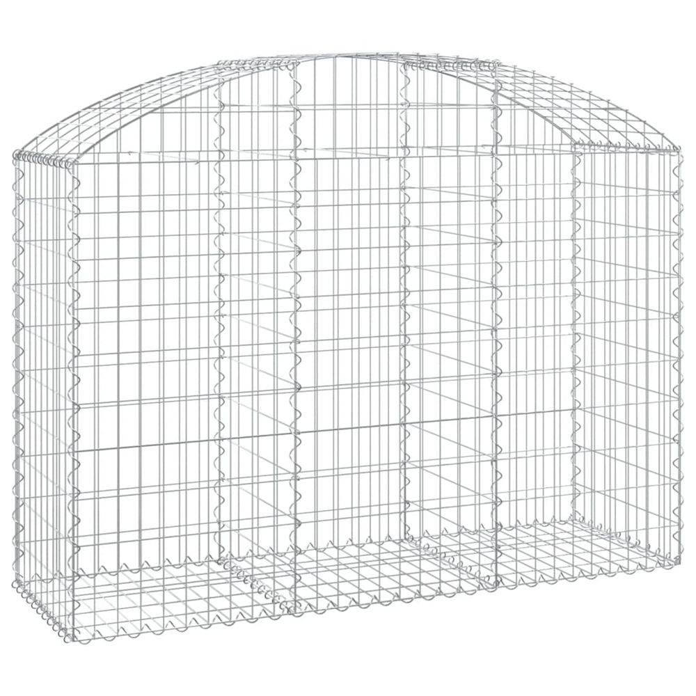 Panier de gabions arqué 150x50x100/120 cm fer galvanisé