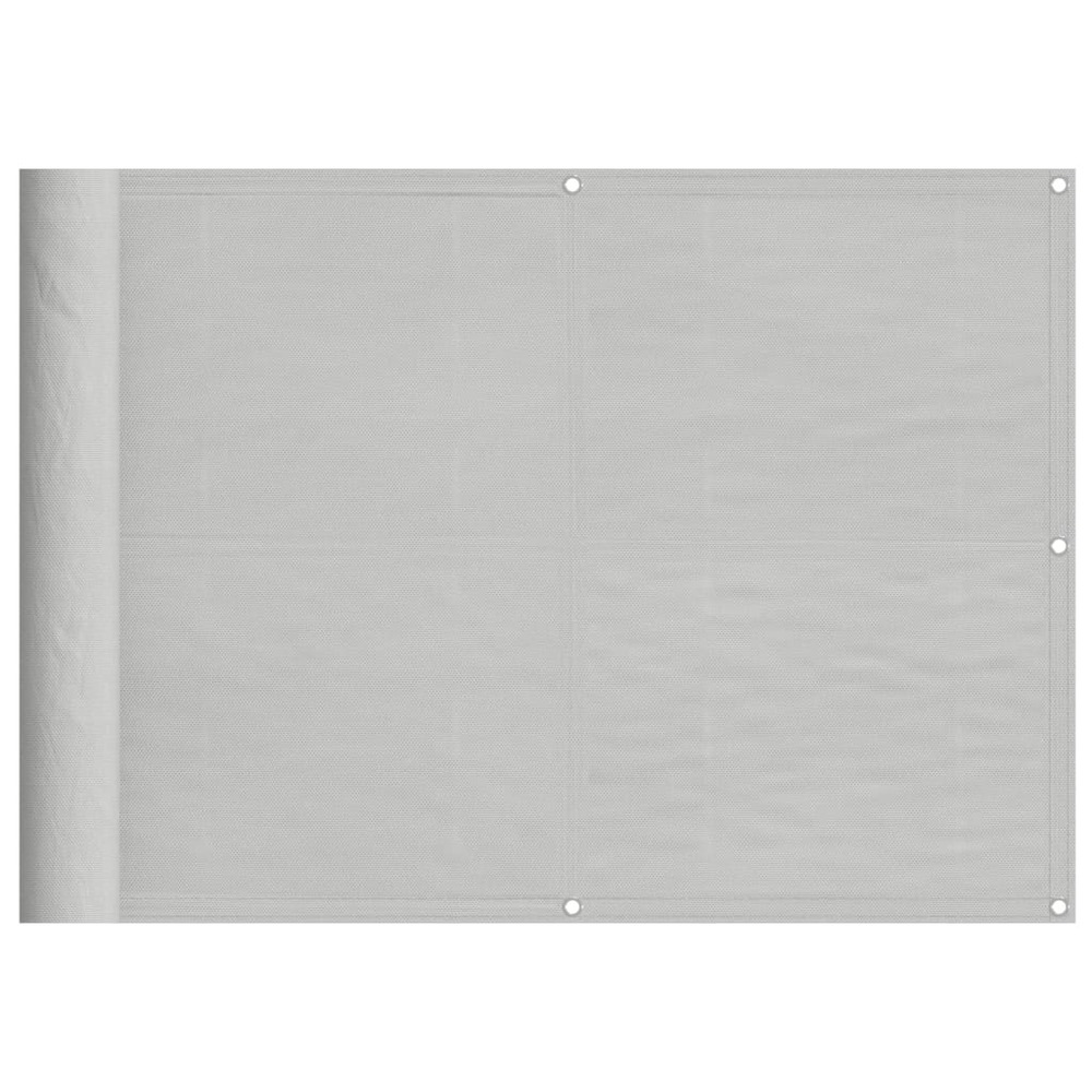 Écran de balcon gris clair 75x400 cm 100% polyester oxford