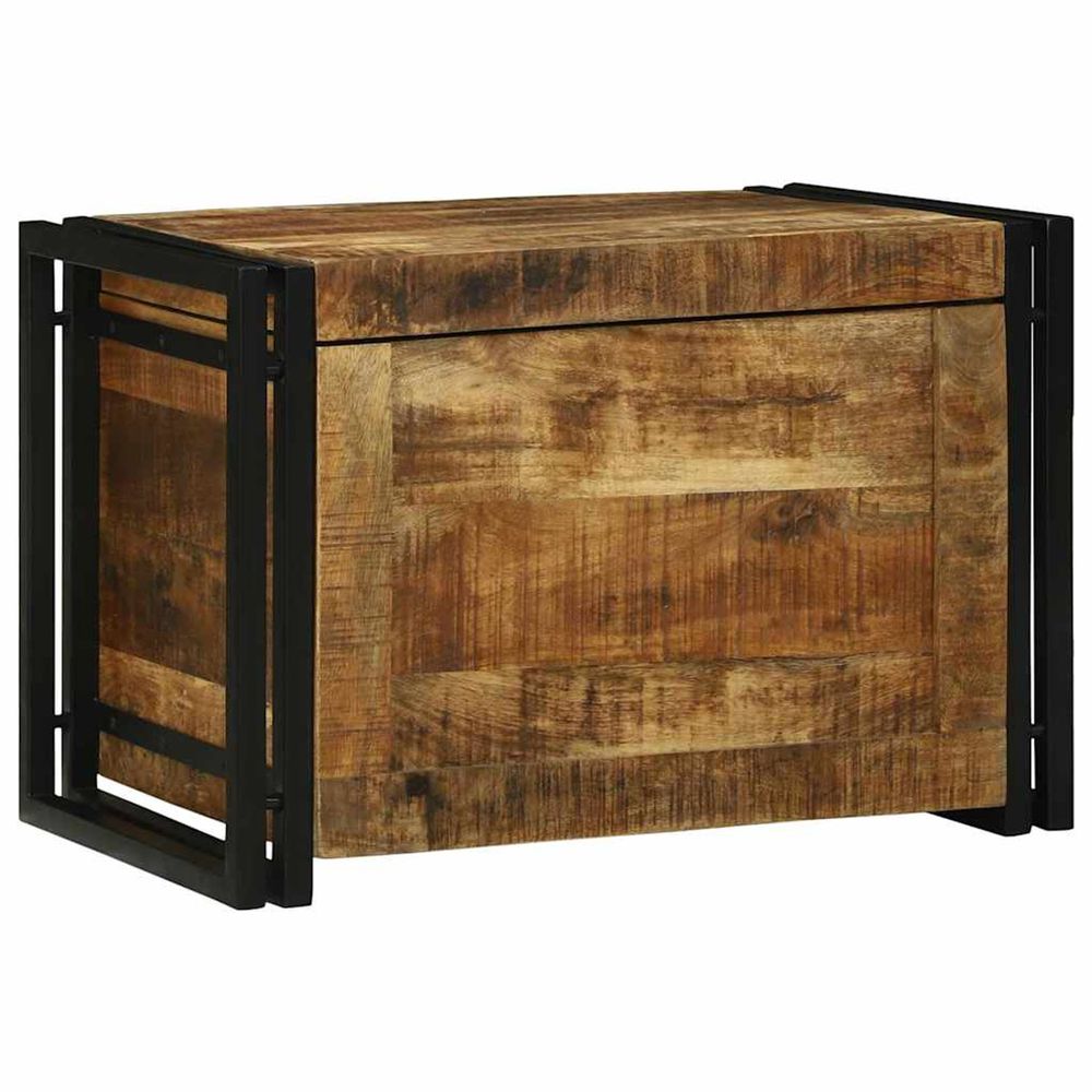 Boîte de rangement marron et noir 60 x 40 x 41 cm