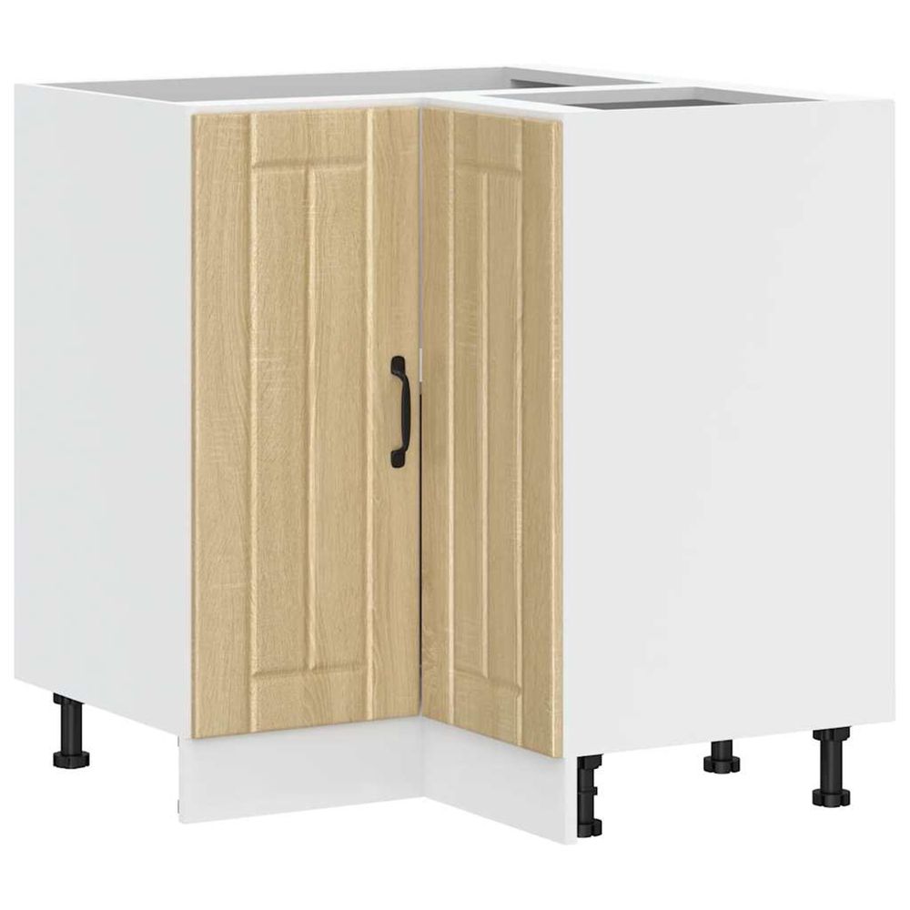 Armoire d'angle de cuisine lucca chêne sonoma bois d'ingénierie