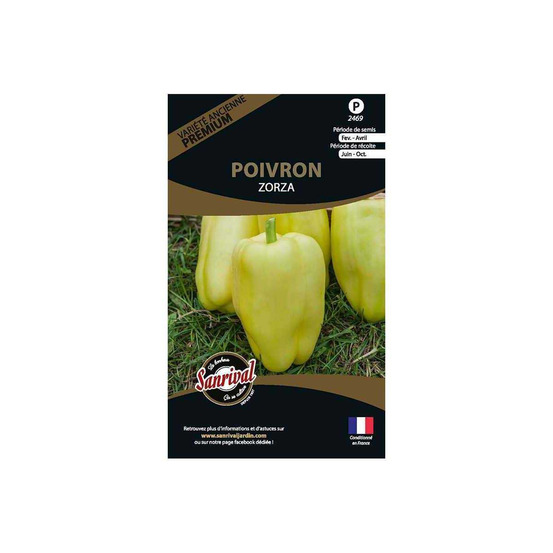 Graines potagères premium poivron blanc zorza