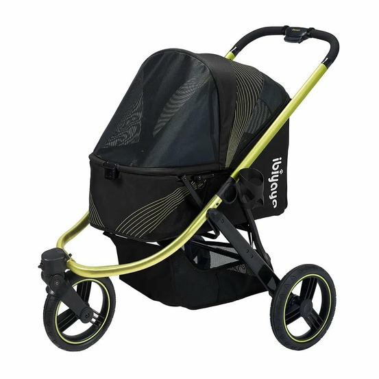 Poussette de jogging pour animaux de compagnie the beast - noir de jais