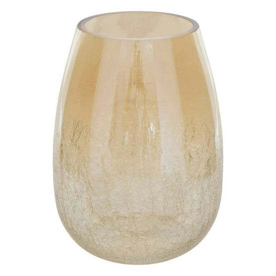 Vase en verre craquelé