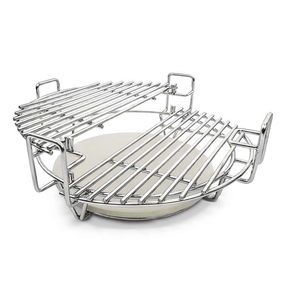 Système de cuisson modulaire à niveaux ajustables en acier inoxydable patton pour kamado 15-16