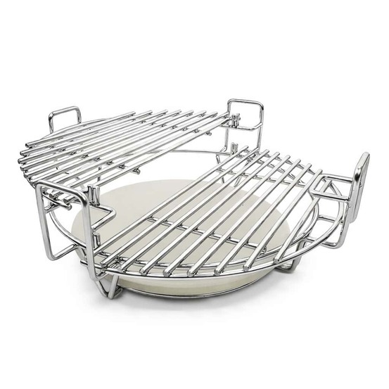Système de cuisson modulaire à niveaux ajustables en acier inoxydable patton pour kamado 15-16