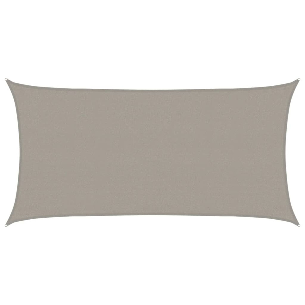 Voile d'ombrage 160 g/m² rectangulaire gris clair 3x6 m pehd