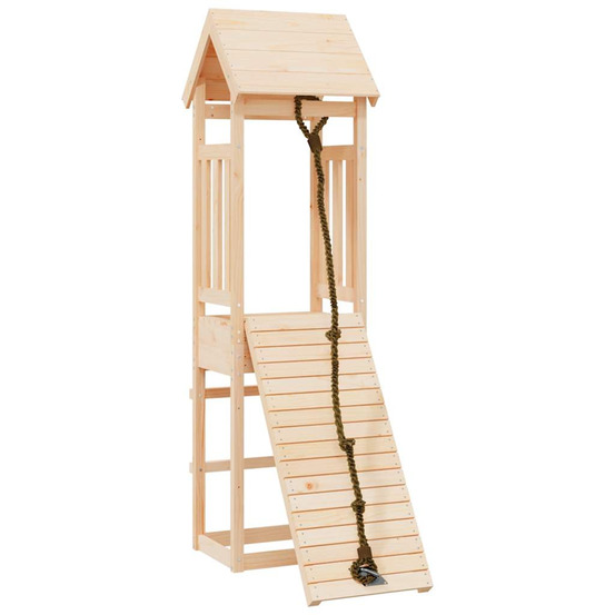 Maisonnette de jeu avec mur d'escalade bois massif de pin