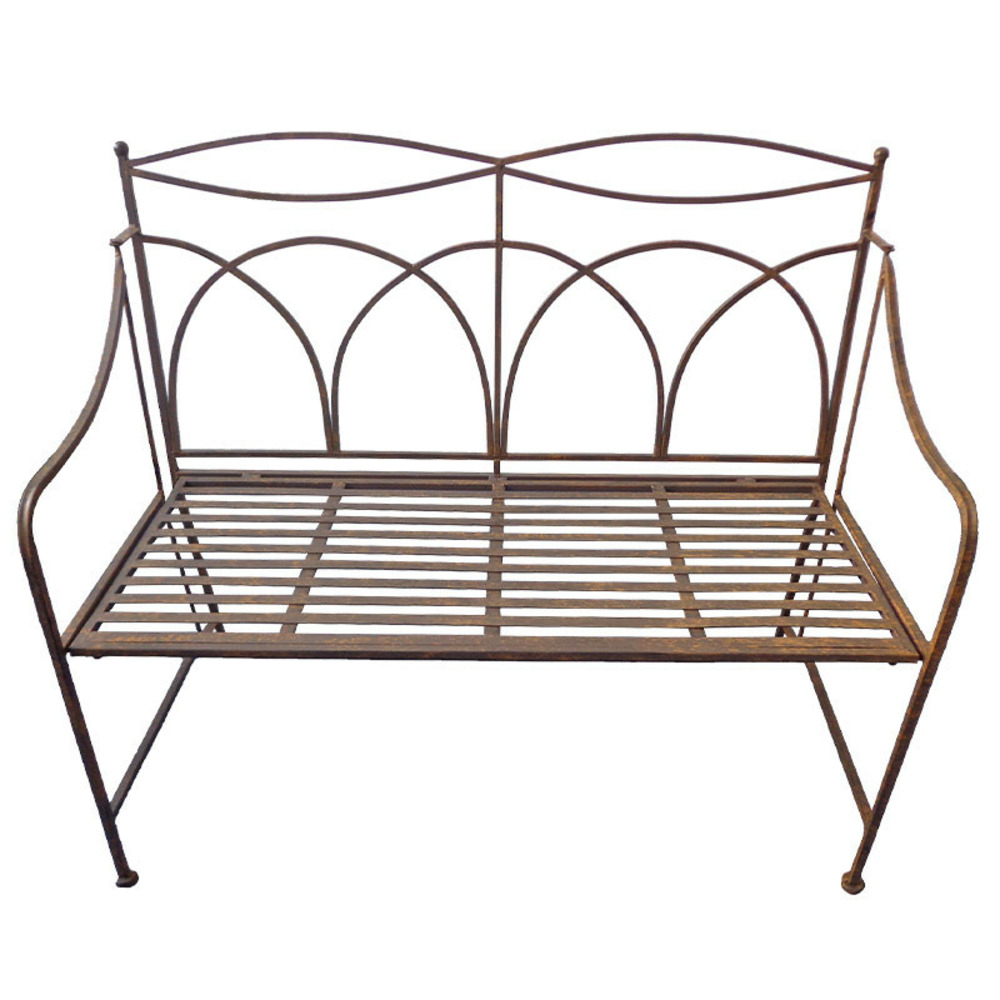 Banc de jardin fer 107x46x95cm