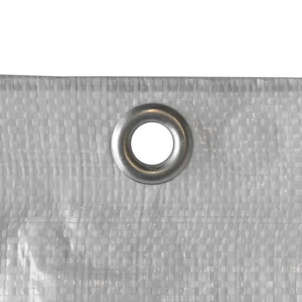 Bâche échafaudage 150g/m², bâche blanche 2,60 x 10 m, bâche de protection