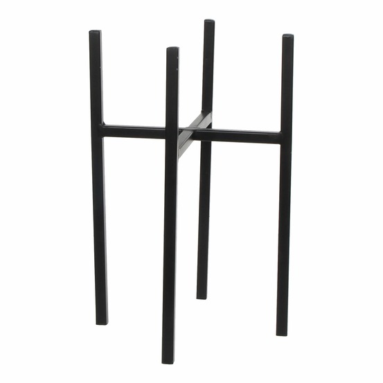 Mica decorations ascot porte-plante - l21 x l21 x h35 cm - métal - noir