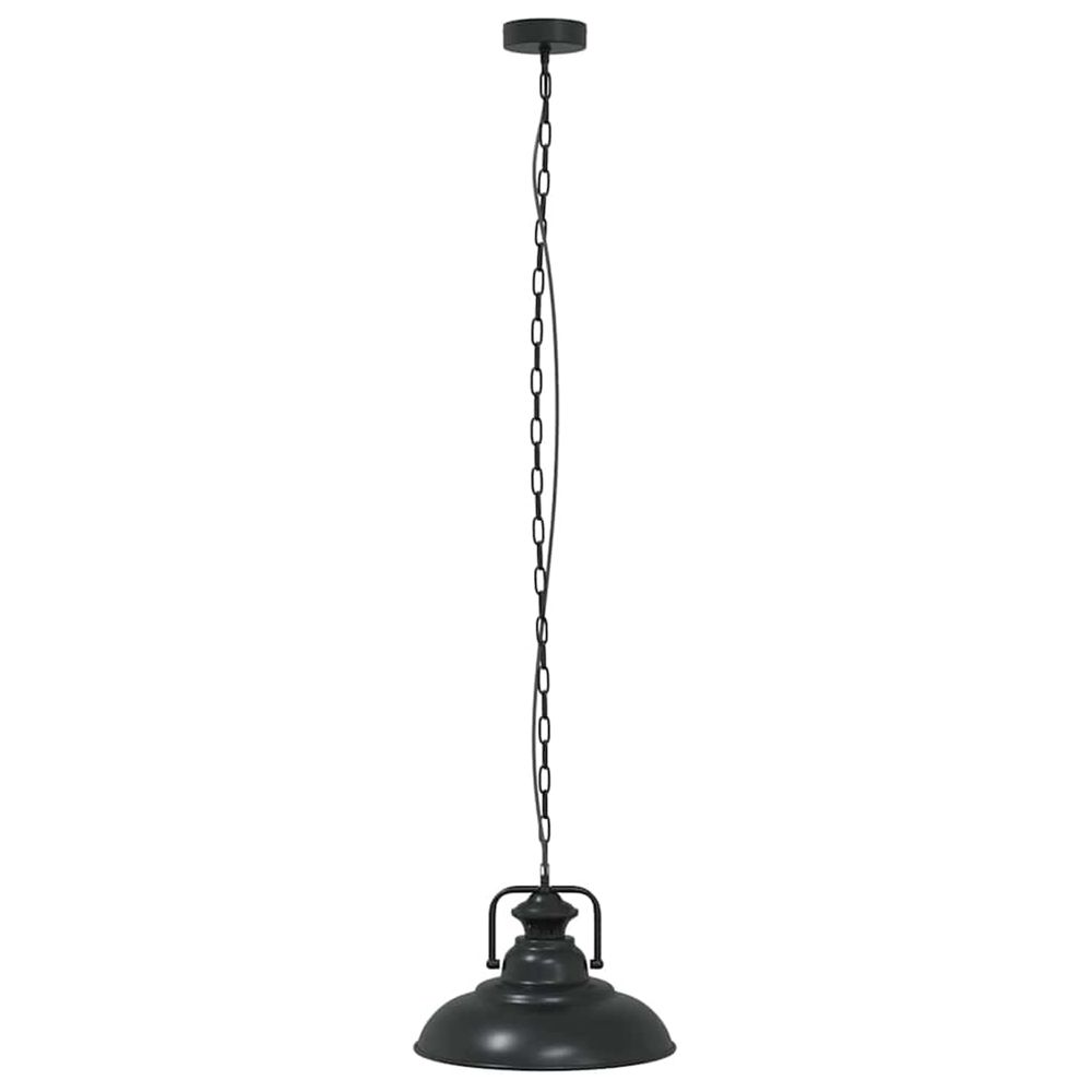 Lampe suspendue e27 noir ø 31 cm fer