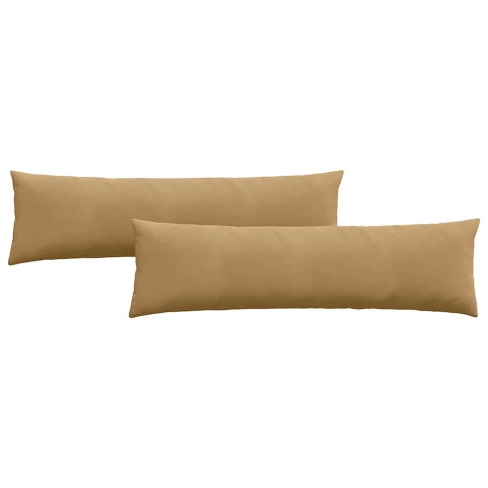 Coussins de canapé 2 pcs marron 145 x 40 cm