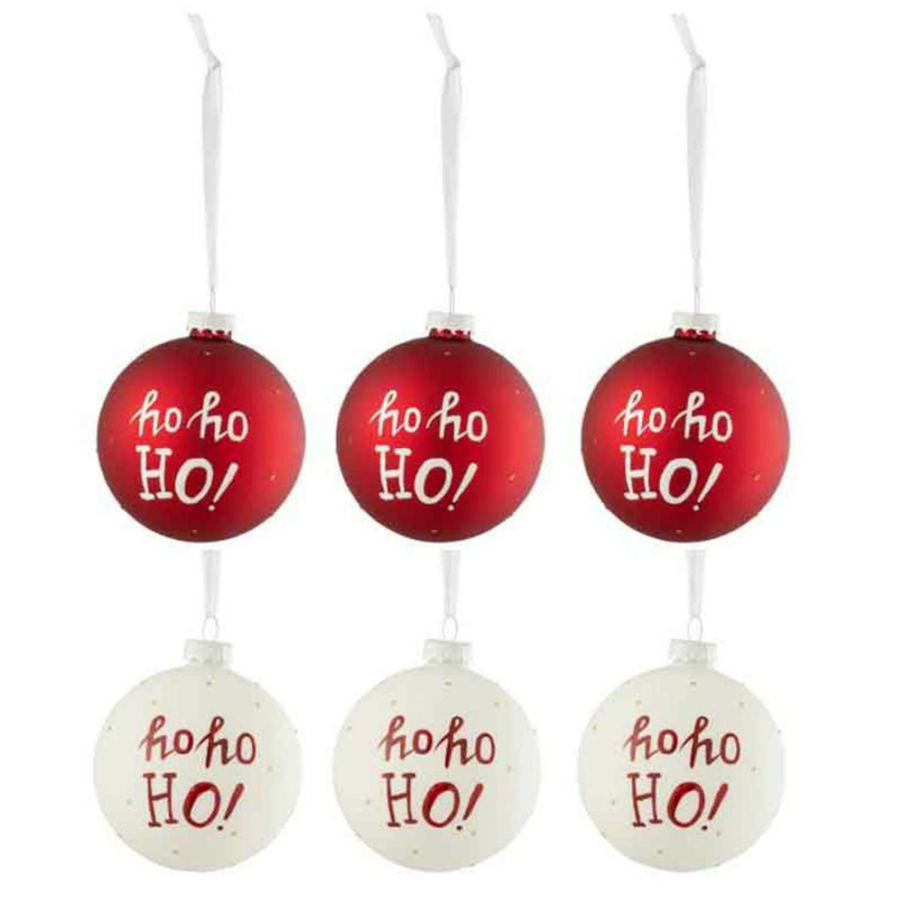 Lot de 6 boules de noël 