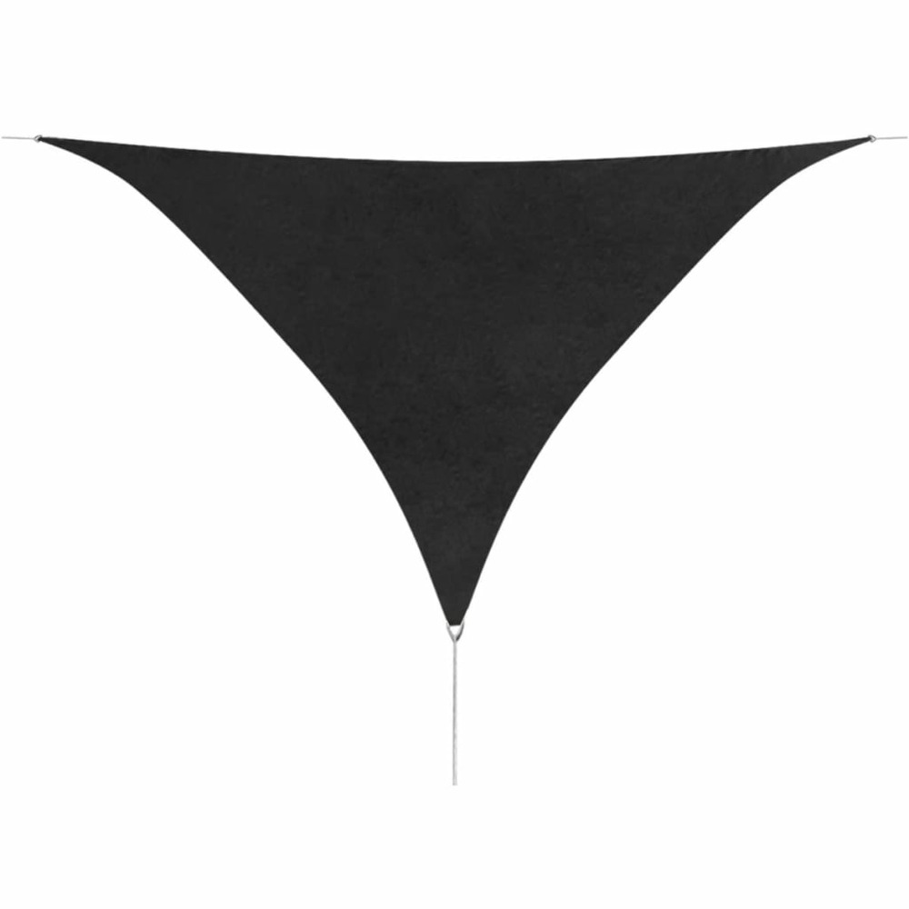Voile toile d'ombrage parasol en tissu oxford triangulaire 3,6 x 3,6 x 3,6 m anthracite