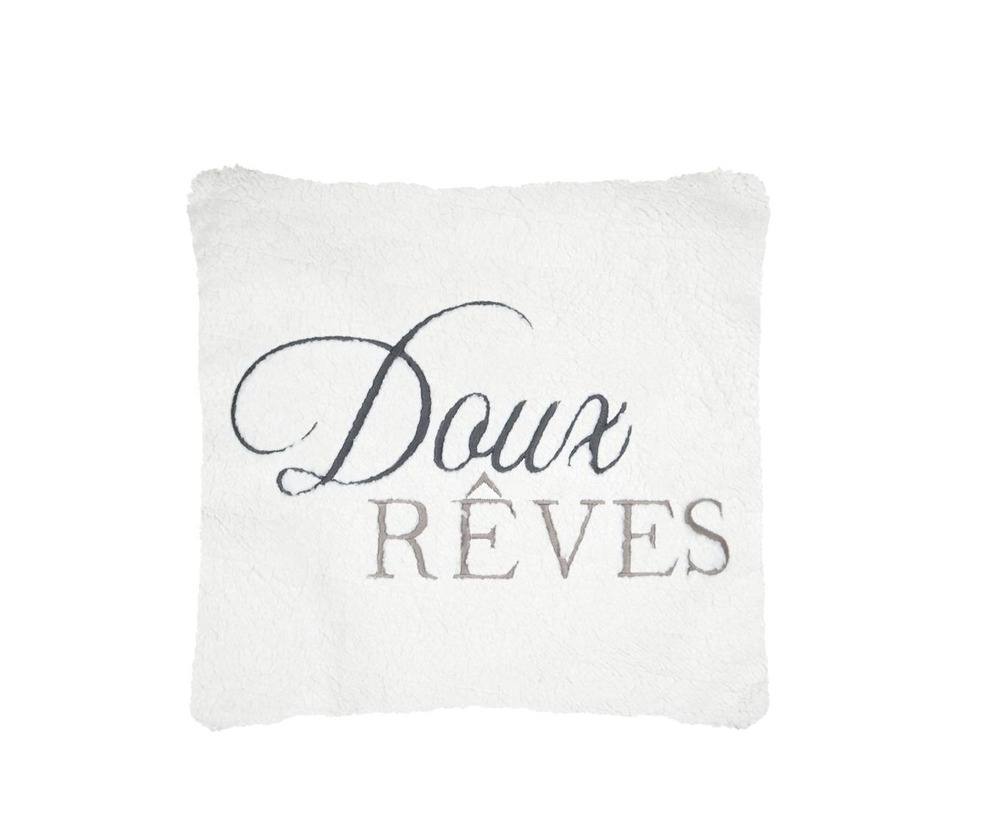 Coussin 45 x 45 cm sherpa doux reves