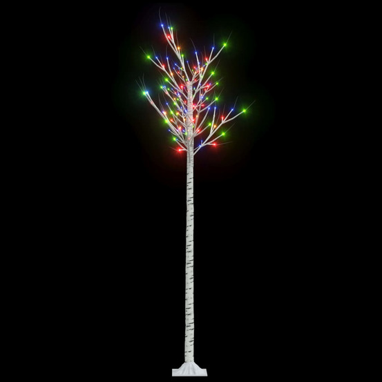 Sapin de noël 200 led colorées saule 2,2 m int/ext