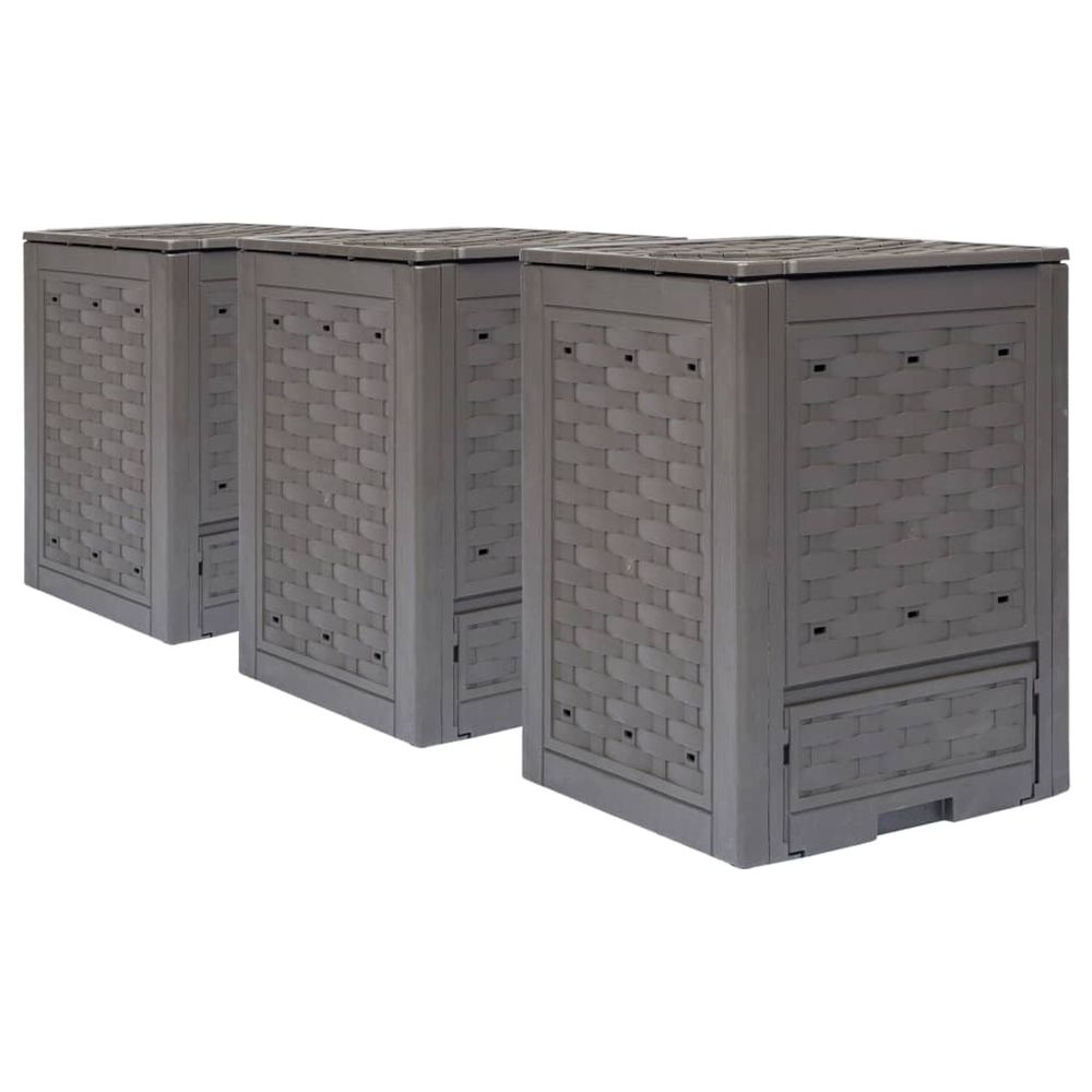 COMPOSTEURS DE JARDIN 3 PCS MA-(862803)