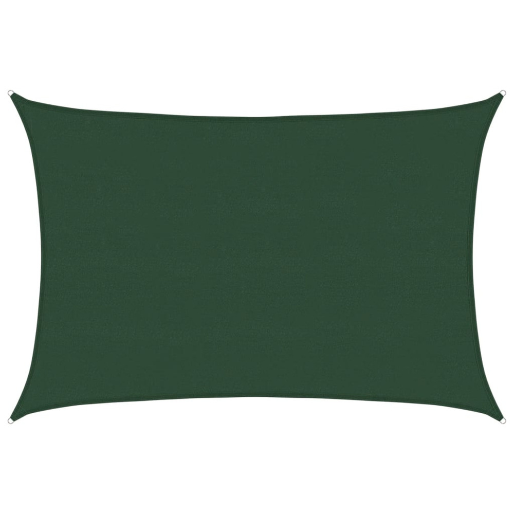 Voile d'ombrage 160 g/m² vert foncé 5x7 m pehd