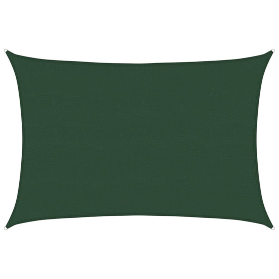 Voile d'ombrage 160 g/m² vert foncé 5x7 m pehd