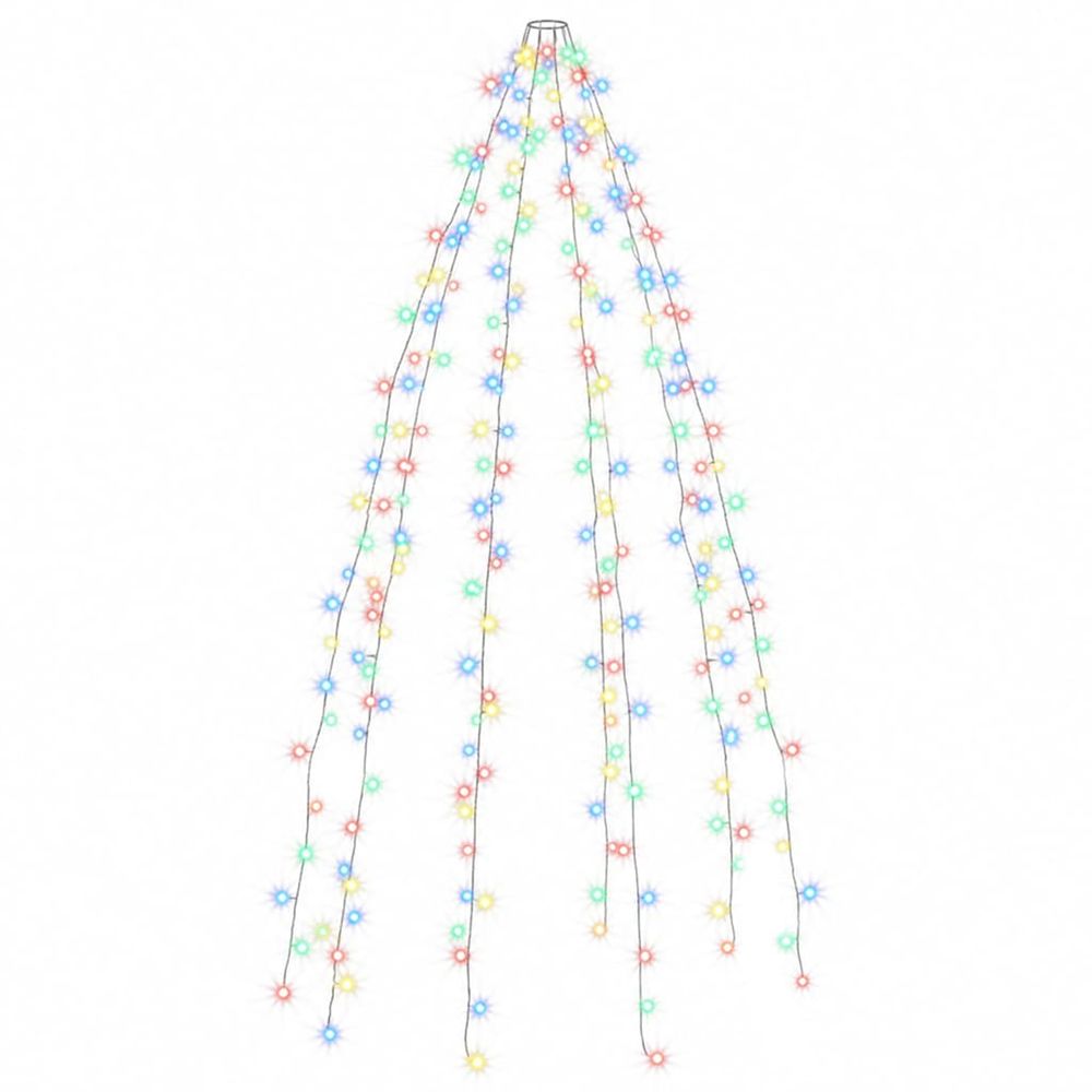 Guirlande lumineuse d'arbre de noël 250 led colorées 250 cm