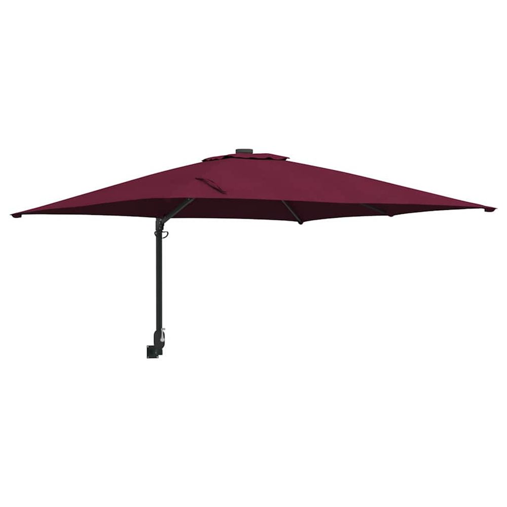 Parasol de jardin bordeaux 248,5 x 247,5 x 160 cm