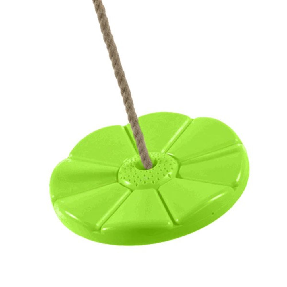 Axi siège balançoire ronde en plastique vert clair | balançoire enfant - 27 cm