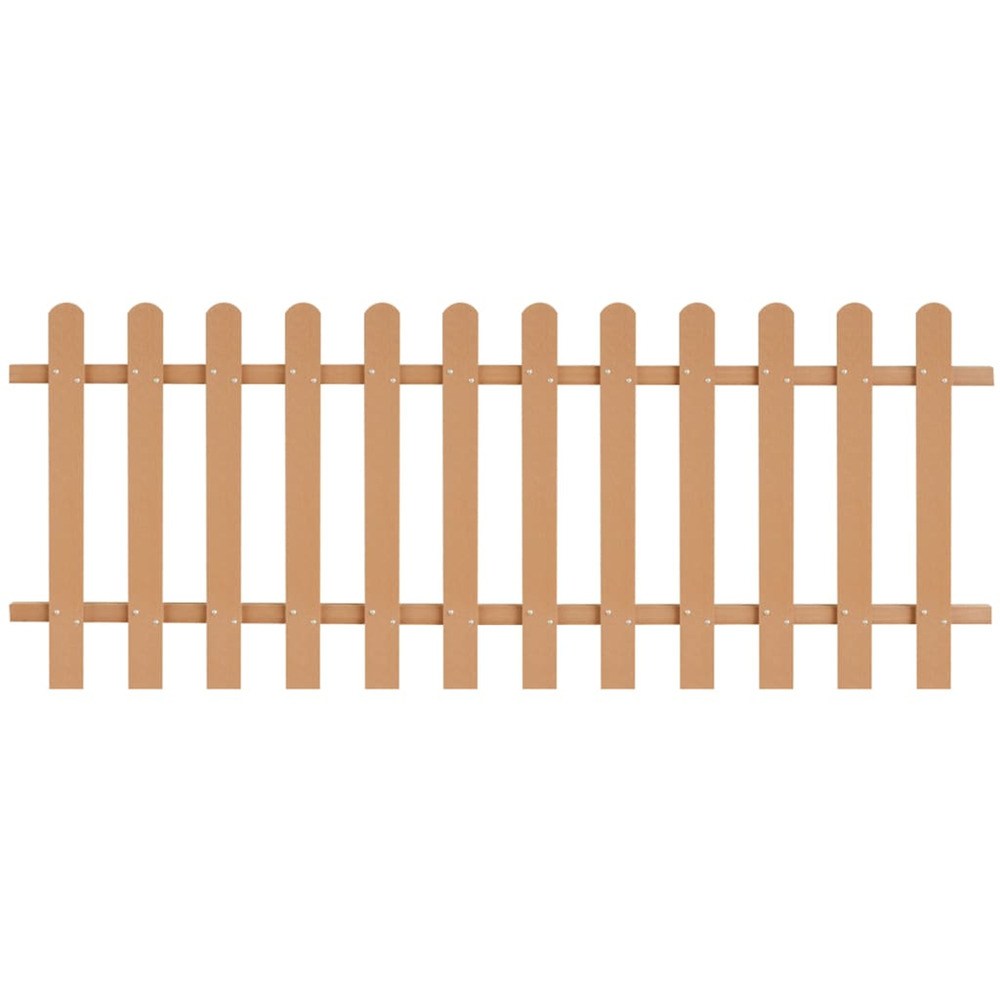 Clôture à piquets wpc 200x80 cm