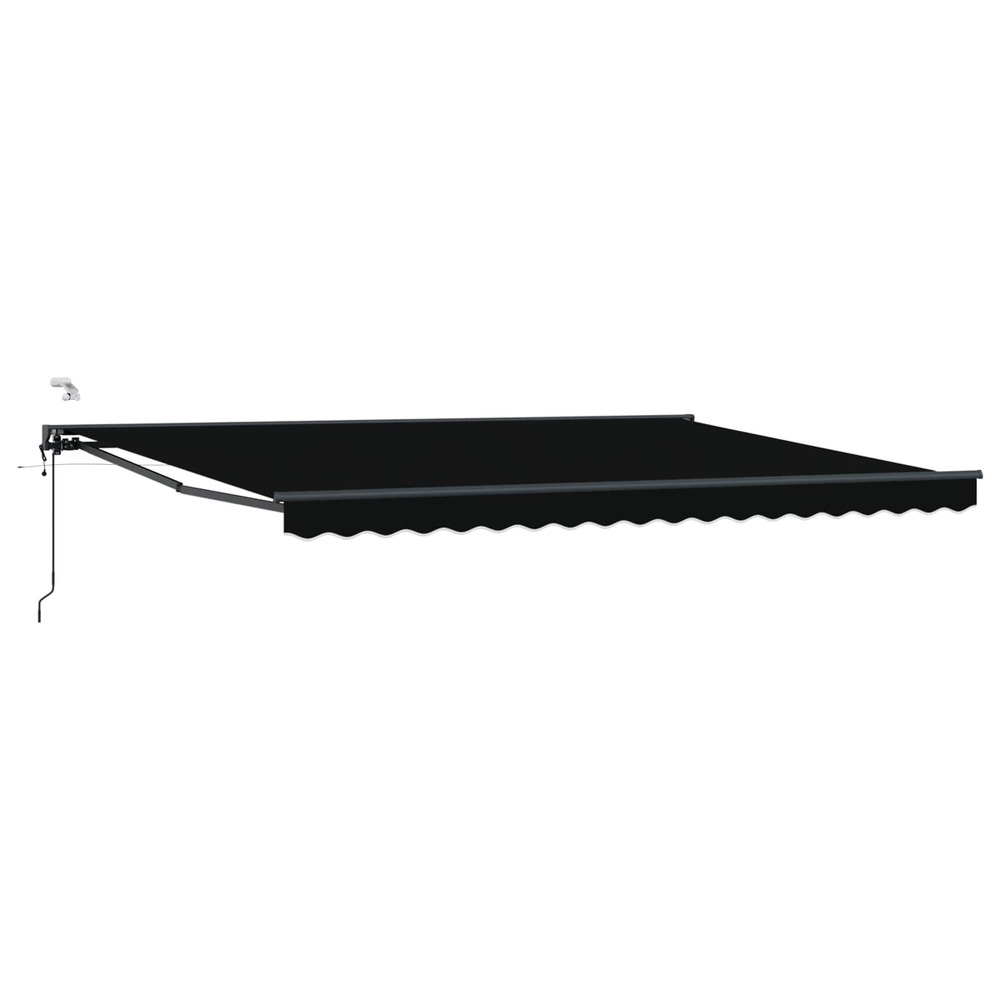 Auvent rétractable électrique noir et anthracite 4 × 3 m