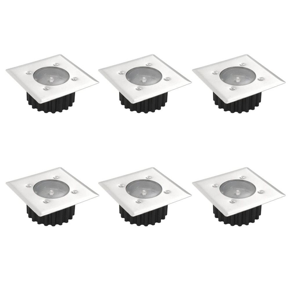 SPOTS DE SOL CARRES 6 PCS-(865522)