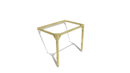 Pergola bois • 3m x 2m • adossée • cadre simple • livraison comprise