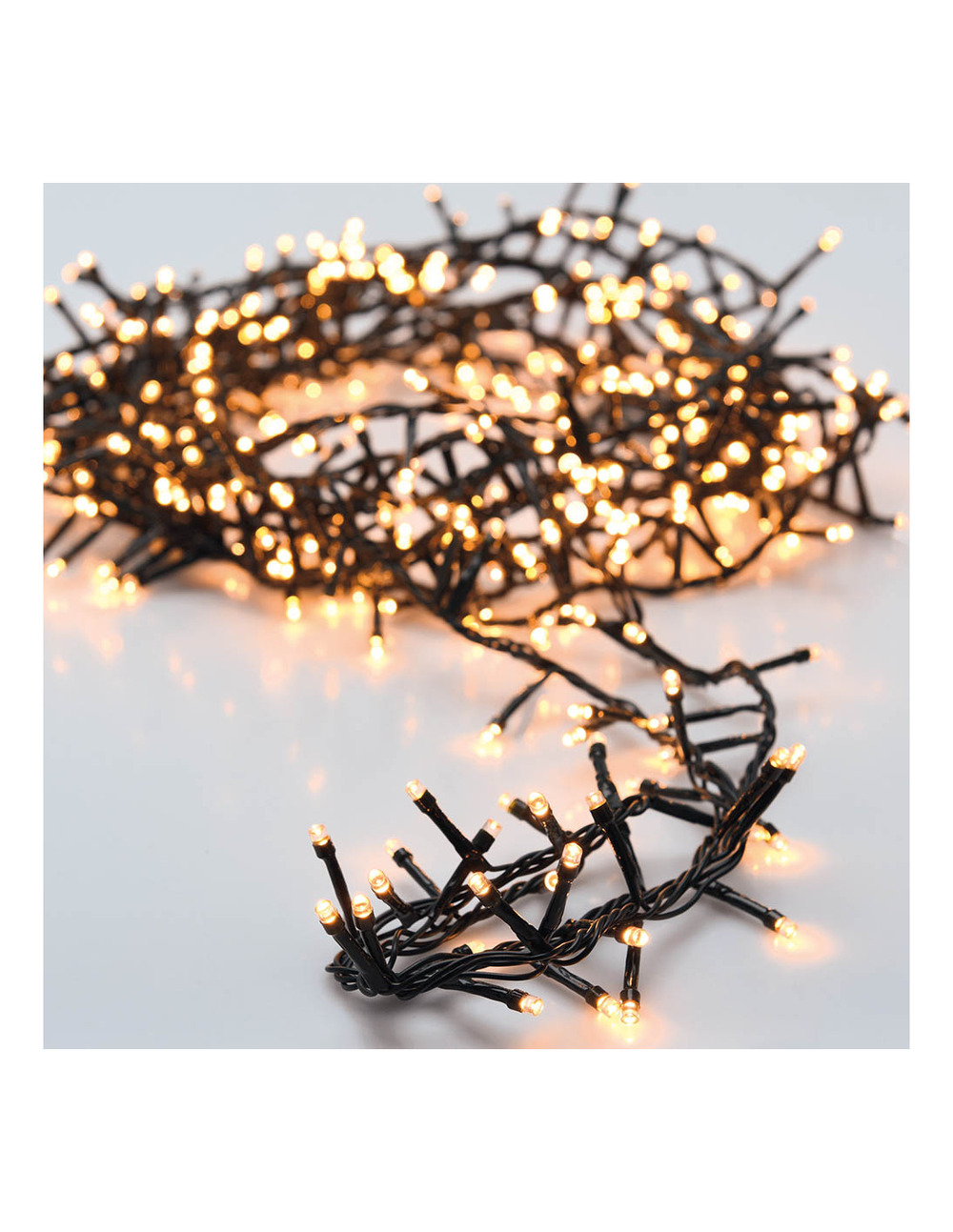 Guirlande 560 leds multifonction blanc chaud 14m usage extérieur ip44 14m