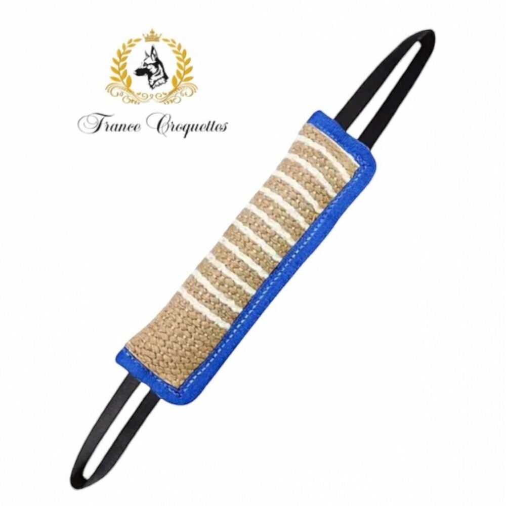Boudin de jeux et de dressage canin en toile de jute 30cm pour chien, francecroquettes
