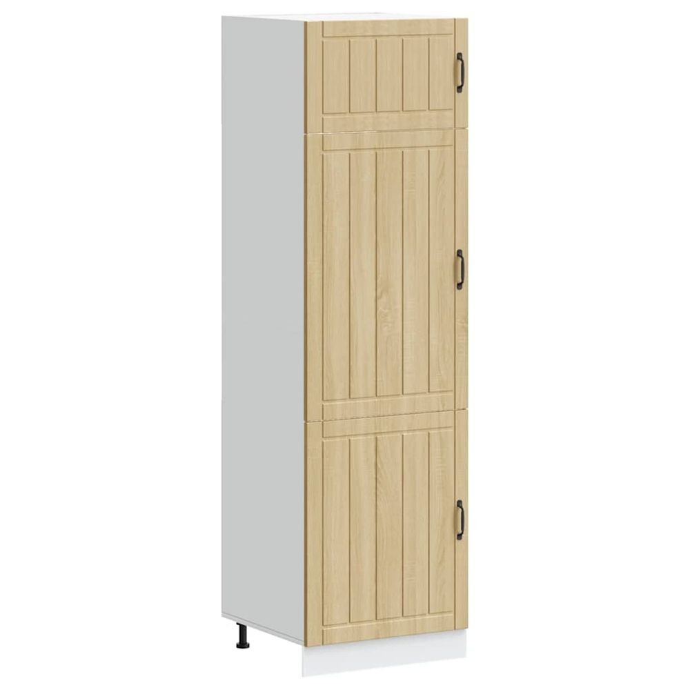 Armoire de cuisine lucca chêne sonoma bois d'ingénierie