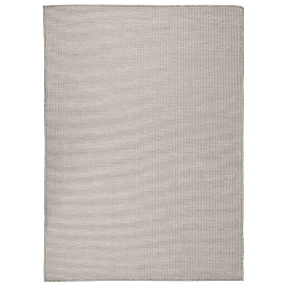 Tapis à tissage plat d'extérieur 200x280 cm gris clair